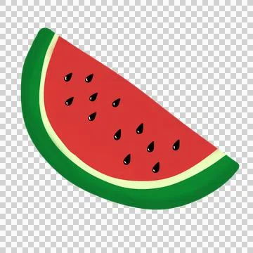 Slice of watermelon Stock Illustration
