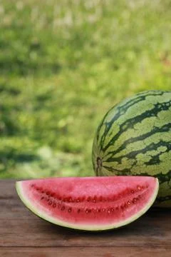 Slice of a watermelon Stock Photos