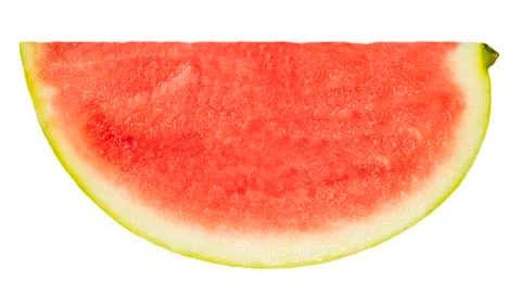 Slice of watermelon with white  background Stock Photos