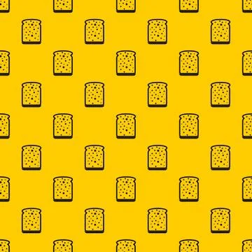 Slice of white bread pattern 스톡 일러스트