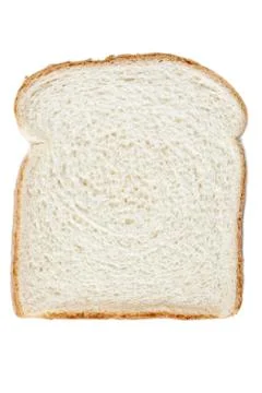Slice of white bread Stock Photos