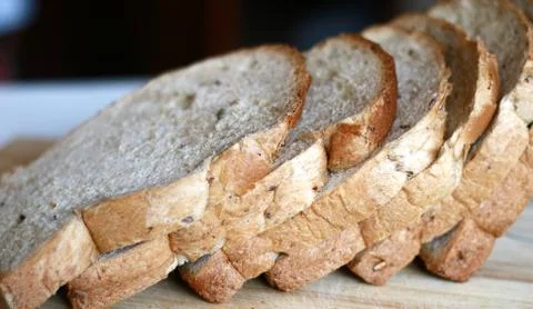 Slice white breads Stock Photos