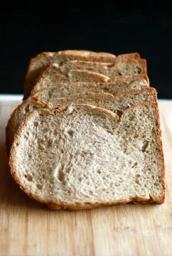 Slice white breads Stock Photos