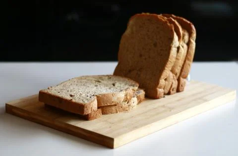Slice white breads Stock Photos