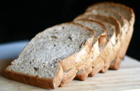 Slice white breads Stock Photos