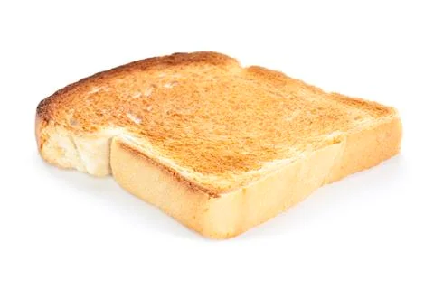 Slice of white toast Stock Photos