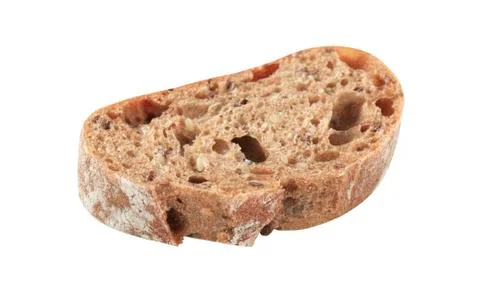 Slice of whole grain bread Stock Photos
