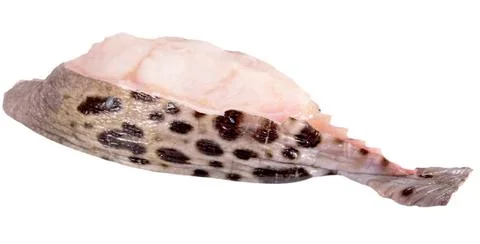 Slice of wolffish Stock Photos