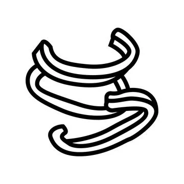 Slice yellow pepper line icon vector illustration Illustrazione stock