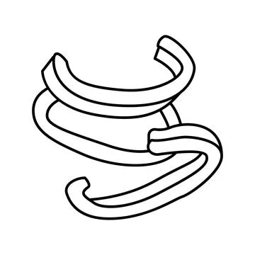 Slice yellow pepper line icon vector illustration Illustrazione stock