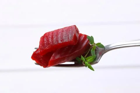 Sliced and pickled beetroot Stock Photos