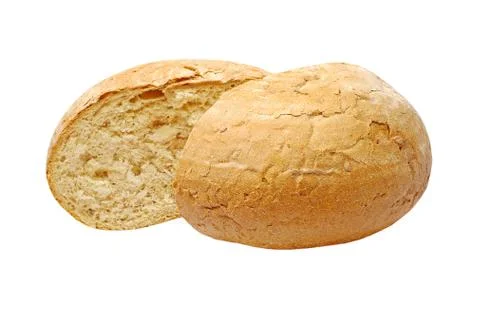 Sliced appetizing crunchy bread.isolated. Stock Photos