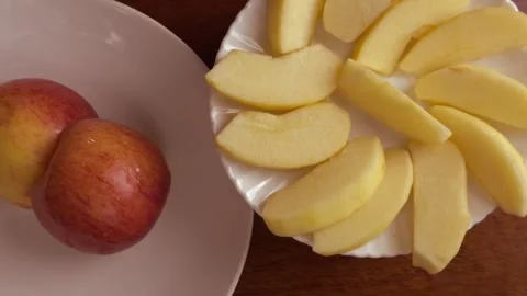 Sliced apple Stock Footage 260630905