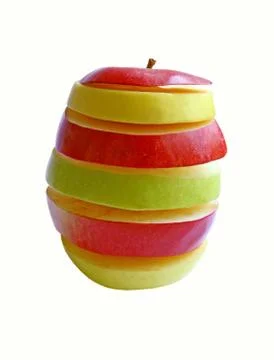 Sliced apple Stock Photos