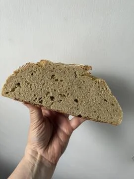 Sliced Artisan Bread Loaf Stock Photos