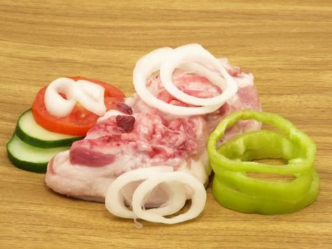 Sliced bacon. Stock Photos
