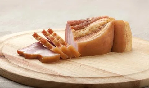 Sliced bacon Stock Photos