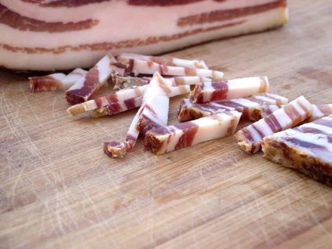 Sliced bacon Stock Photos