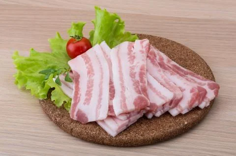 Sliced bacon Stock Photos