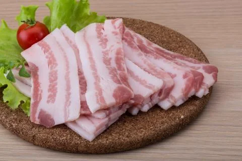 Sliced bacon Stock Photos
