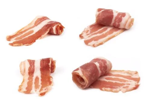 Sliced bacon Foto stock