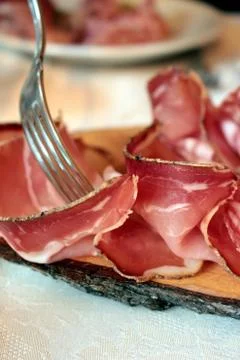 Sliced bacon Stock Photos