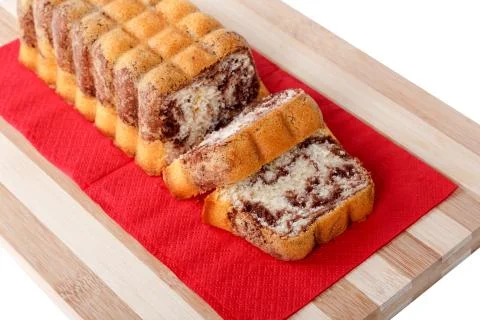 Sliced Baton Cake Stock Photos