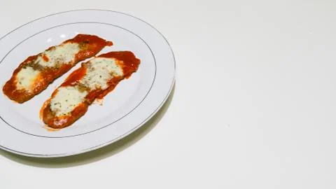 Sliced beef pizzaiola Stock Photos