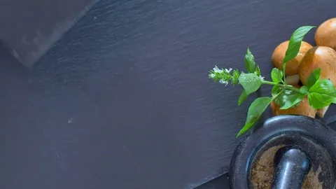 Sliced beef steak with a knife Stock Footage 114077144