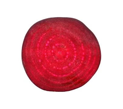 Sliced beetroot isolated on the white background Stock Photos