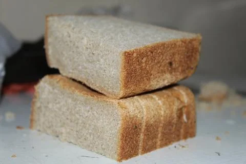 Sliced black bread Stock Photos