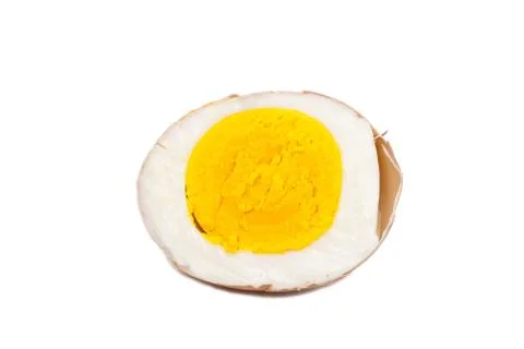 Sliced boiled egg Stock Photos