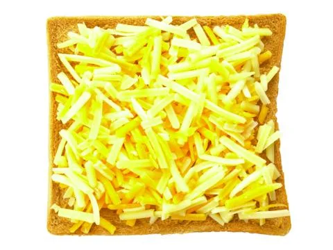 Sliced bread with cheese Stock Photos