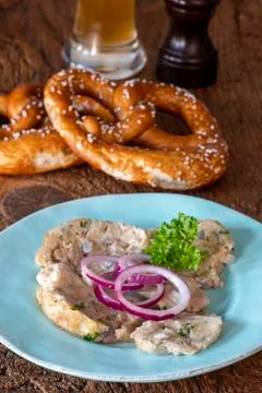 Sliced bread dumplings Foto stock