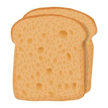 Sliced bread icon, cartoon style Illustrazione stock