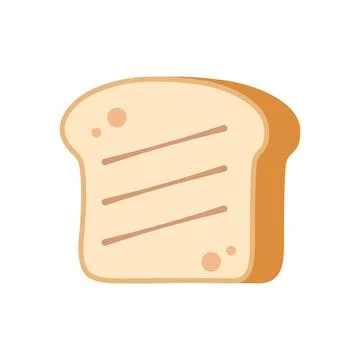 Sliced bread icon in flat style. Bread toast vector illustration on isolate.. Stockillustratie