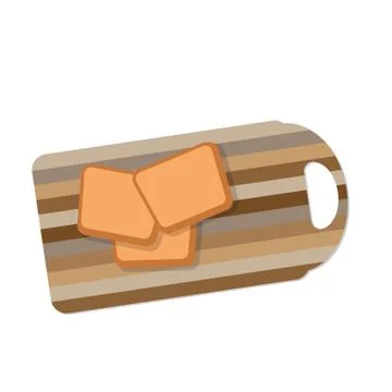 Sliced bread Stock Illustration