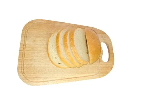 Sliced ??bread isolated with clipping path Stock Photos