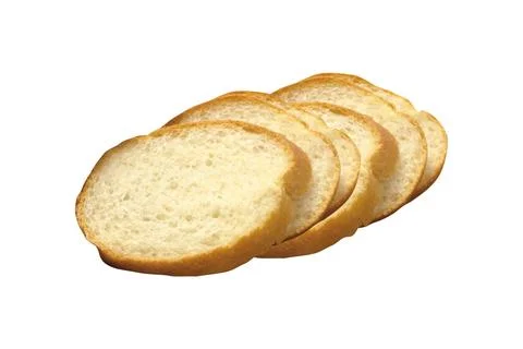 Sliced bread isolated Stock Photos