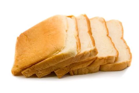Sliced bread isolated on white background Stock-Fotos