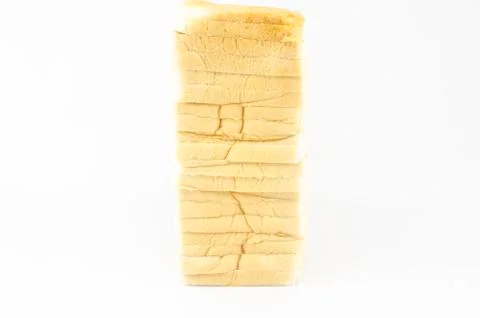 Sliced bread isolated on white background Stock Photos