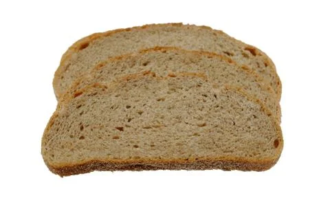 Sliced bread isolated on white background Stock Photos