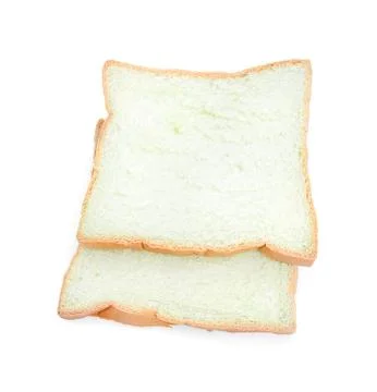 Sliced bread isolated on white background Stock Photos