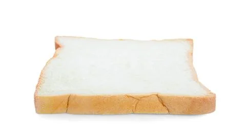 Sliced bread isolated on white background Stock Photos