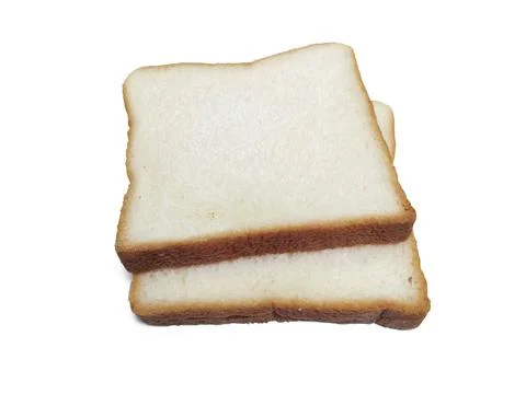 Sliced bread isolated on white background Stock Photos