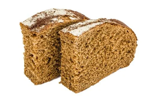 Sliced of bread, isolated on white background Stock Photos