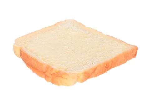 Sliced bread isolated on white Stock Photos