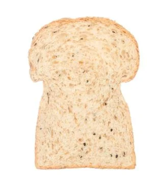 Sliced bread isolated on white Stockfoto's
