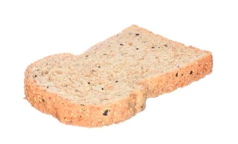 Sliced bread isolated on white Stock Photos