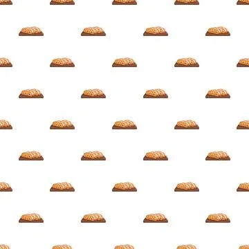 Sliced bread loaves forming a seamless pattern Illustrazione stock